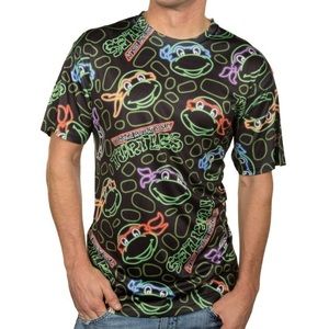 Nickelodeon Ninja Turtles All Over Print T-Shirt S